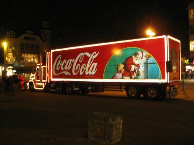 Coca-cola Santa truck
