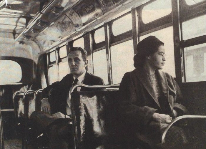 Rosa Parks On Bus