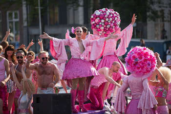 Pride parade pink